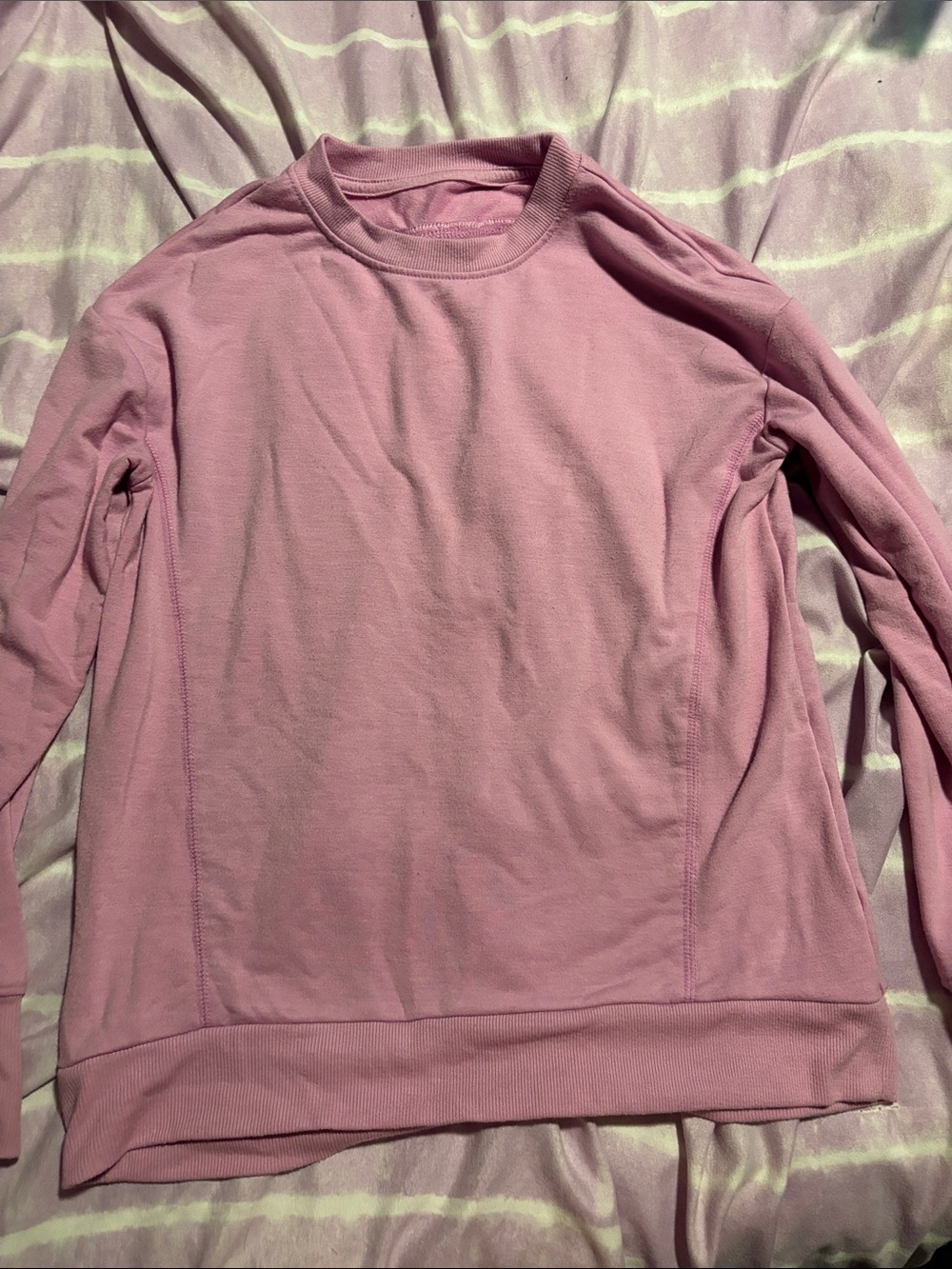 Girls Tek Gear Pink Crewneck light long sleeve